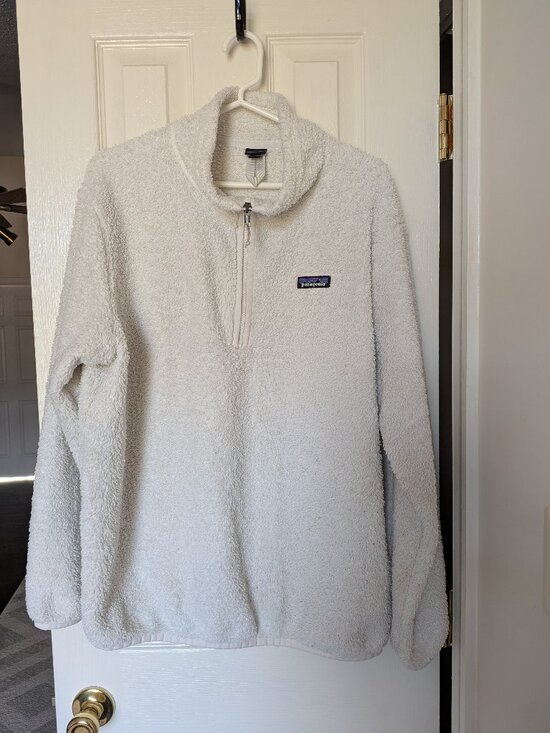 Patagonia Sweaters - Patagonia Birch White Los Gatos 1/4 Zip Fleece | Size X-Large
